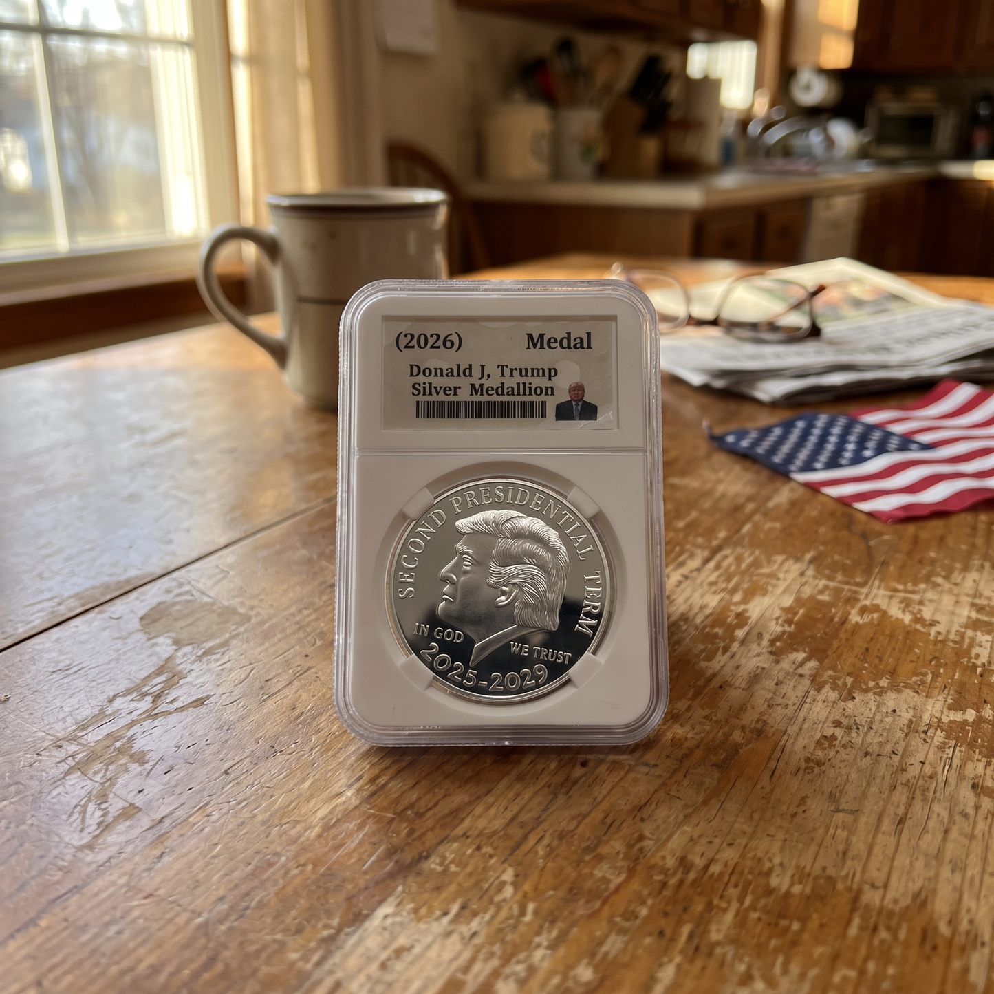 President Trump Second Edition Silver Medallion