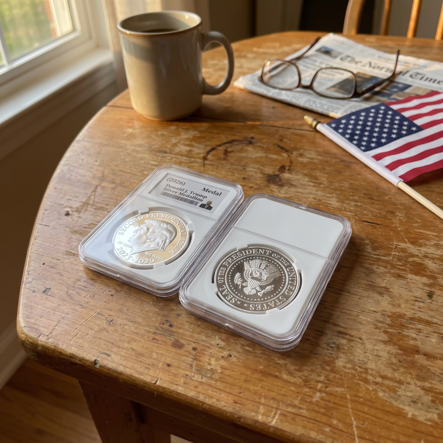 President Trump Second Edition Silver Medallion