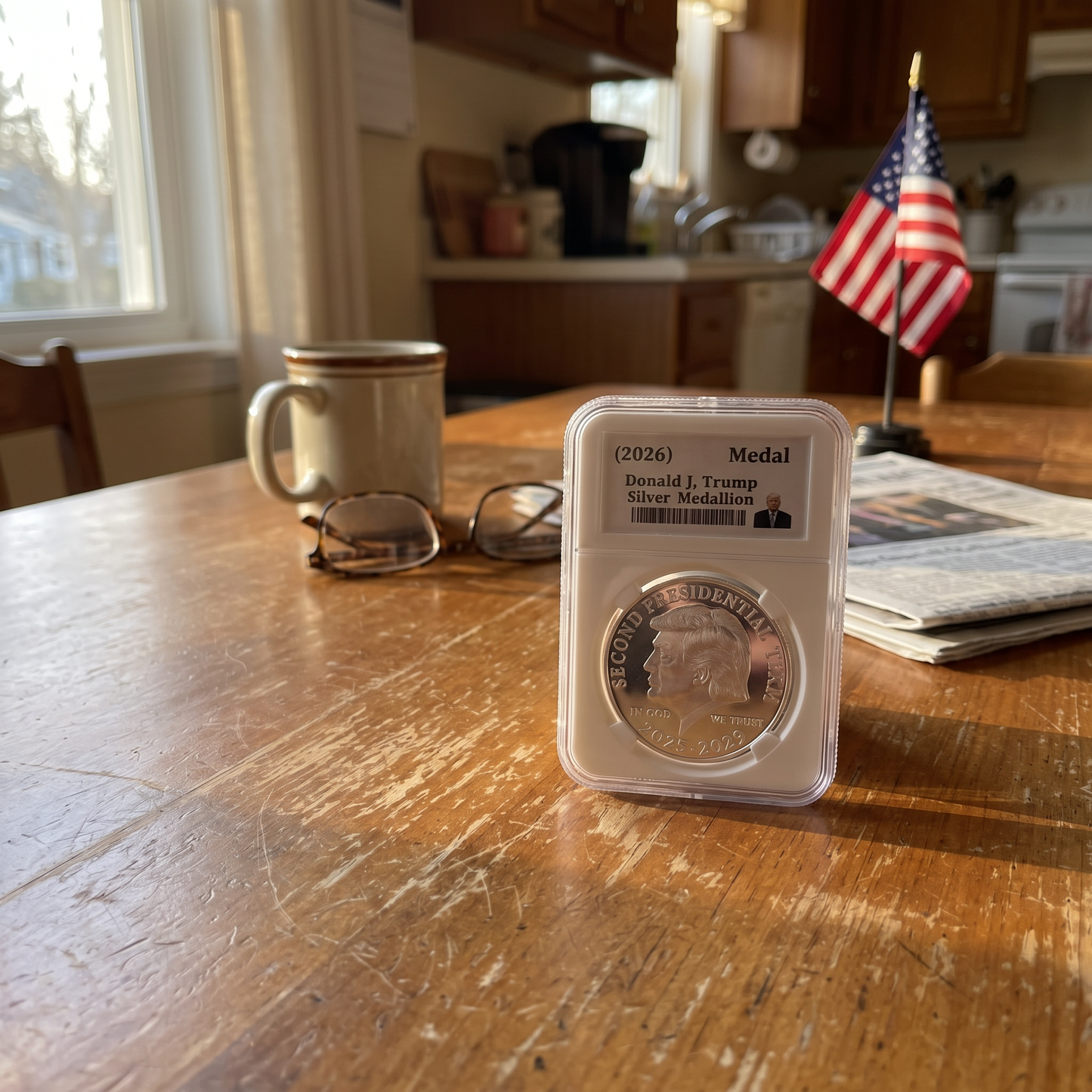 President Trump Second Edition Silver Medallion